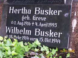 Grab von Wilhelm Busker (10.02.1914-15.10.1944), Friedhof Middels