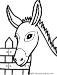 Mule coloring page