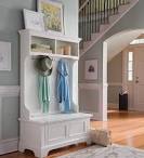 Naples Hall Stand Entryway Coat Rack And Storage Bench - Plow & Hearth