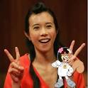 Karen Mok and Sandy Cheeks