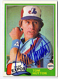 Tommy Hutton Autographed Card - 17222