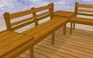 deck seating, benches for decks