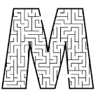 Free Printable Maze for Kids | Uppercase Letter M