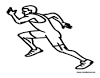 Track and Field coloring page