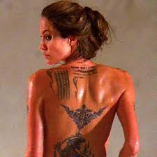 Celebrity Tattoo Regret - Angelina Jolie