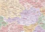 austria: carta geografica mappa austriaca