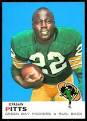Elijah Pitts football card - 1969 Topps #102 - Vintage Football ...