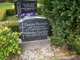 Grab von Gesine Frerichs (geb. Linnemann) (17.07.1936-26.11.1971 ...