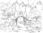 Porcupine coloring page