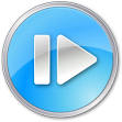 Step Forward Pressed Blue icon free download as PNG and ICO ...