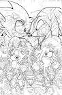 Sonic coloring page