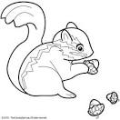 Chipmunk coloring page