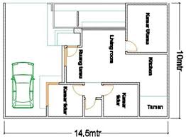 Denah Rumah Sederhana Minimalis dan Sehat - Model rumah minimalis