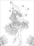 Ballet coloring page