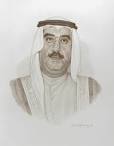 Sheikh Rashid Bin Ahmad AlMualla Drawing - Masood Parvez - sheikh-rashid-bin-ahmad-almualla-masood-parvez