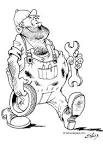 Mechanics and Parts coloring page