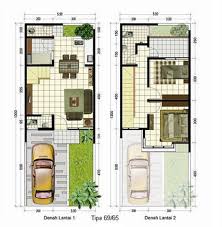 Gambar Denah Rumah Minimalis Sederhana 1 lantai dan 2 lantai