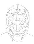 Wrestling coloring page