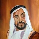 Sheikh Zayed Bin Sultan Al Nahyan Painting - Sheikh Zayed Bin Sultan Al ... - sheikh-zayed-bin-sultan-al-nahyan-fiona-jack--mfa