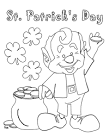St. Patricks Day coloring page