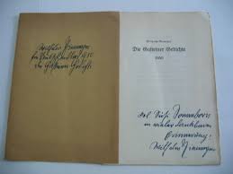 Nicht bei Raabe - Mit 4zeiliger handschriftlicher widmung von Wilhelm Niemeyer auf dem Titel. - Der Einband ist ebenfalls von Niemeyer beschriftet.