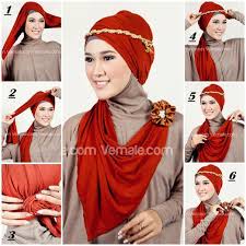 Tutorial Kreasi Hijab menggunakan Pashmina Bahan Kaos | Blog Dorie ...