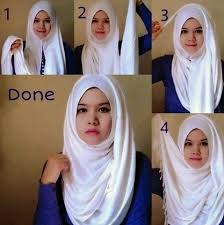 Cara Memakai Jilbab Pashmina Wajah