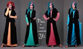 10 Contoh Desain Baju Muslim Wanita Masa Kini Oke