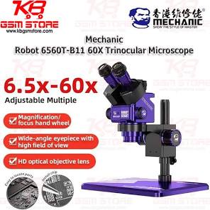 Mechanic Robot 6560T-B11 60X Trinocular Microscope -