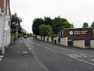Bus Stop, Omagh CBS. It is located opposite the entrance to the Christian - via Daymix