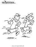 Running coloring page