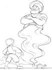 Genie coloring page