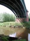 Viaduct where the York to Beverley railway line crosses the River Derwent, - via Daymix