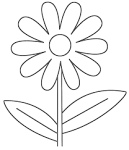 Flowers coloring page
