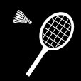 Badminton coloring page