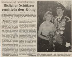 Königspaar 1993: Thomas Jansen und Anja Theißen