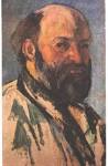 Artist: Paul Cezanne. Style: Post-Impressionism. Genre: self-portrait - self-portrait-3