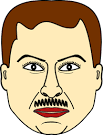Man Face clip art