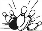 Bowling coloring page