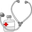 Metalmarious Medicine And A Stethoscope clip art   Download free