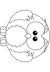 Owl coloring page