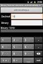 Binary to Decimal to Binary converter Android software | Android ... 