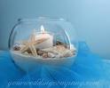 Beach Theme Wedding Reception Tables and Buffet Food | Beach-