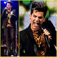 Adam Lambert  Leopard Print Shirt at Fantabuloso Concert  Adam