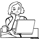 Writing coloring page