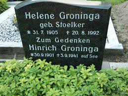 Grab von Hinrich Groninga (30.09.1901-03.09.1941), Friedhof Veenhusen-