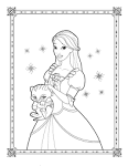 Barbie Princess coloring page