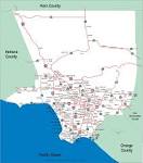Los Angeles County Freeway &amp; Highway System Map