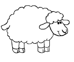 Image result for sheep coloring page