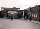 The upper storey contained the station announcer's booth. - via Daymix